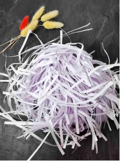 Наполнитель бумажный 4мм 100гр. (белый)